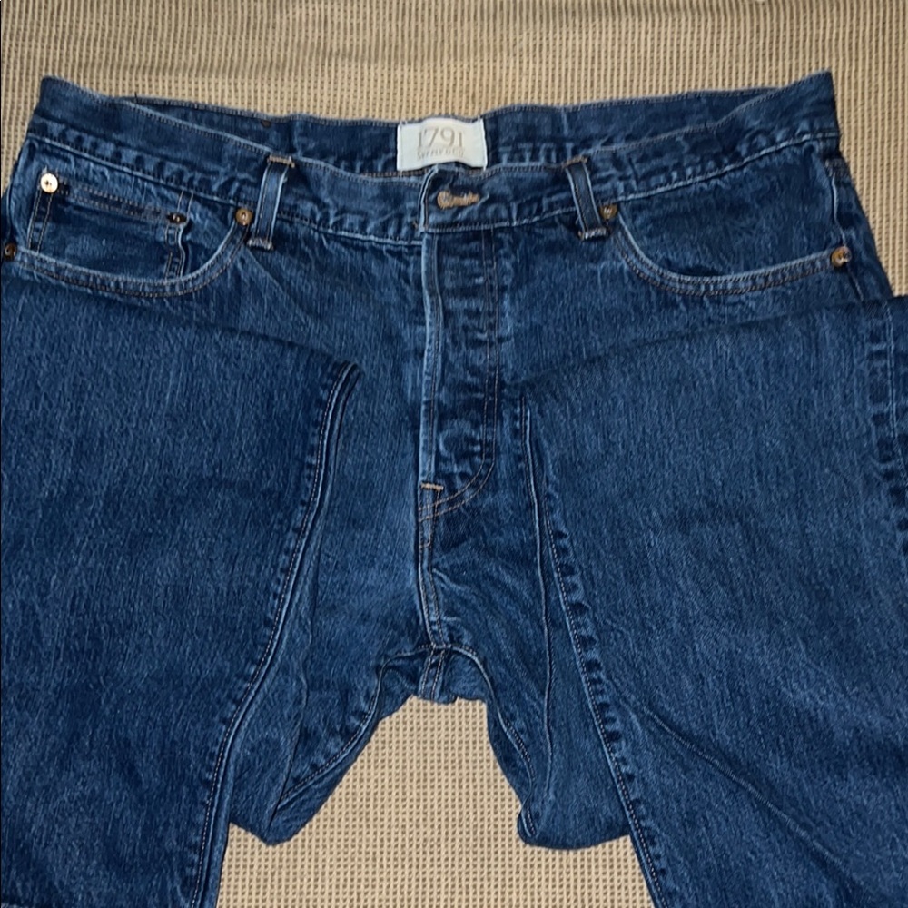 1791 Selvage Denim 38x34 Men's Blue Jeans